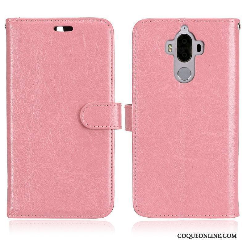 Huawei Mate 9 Housse Coque De Téléphone Portefeuille Protection Étui En Cuir Carte Incassable