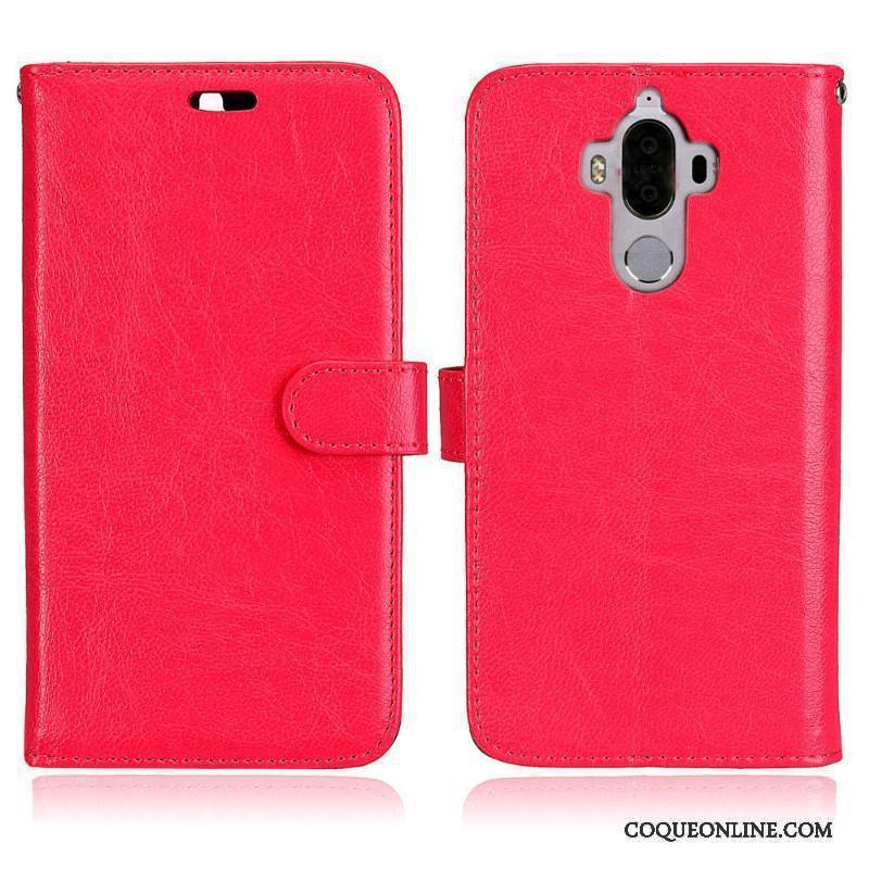 Huawei Mate 9 Housse Coque De Téléphone Portefeuille Protection Étui En Cuir Carte Incassable