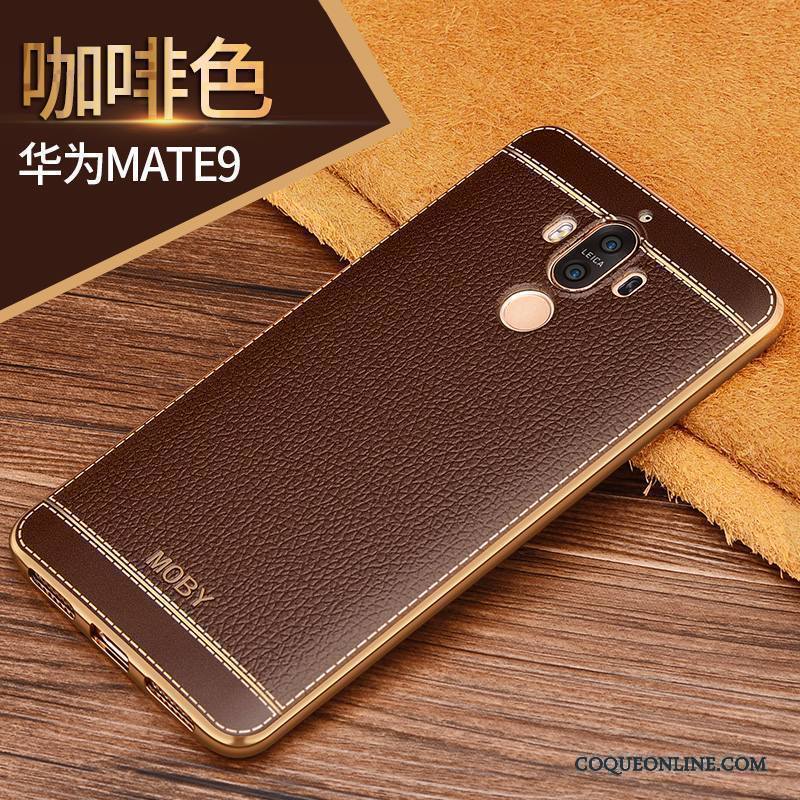 Huawei Mate 9 Incassable Coque De Téléphone Étui Très Mince Silicone Tout Compris Rose