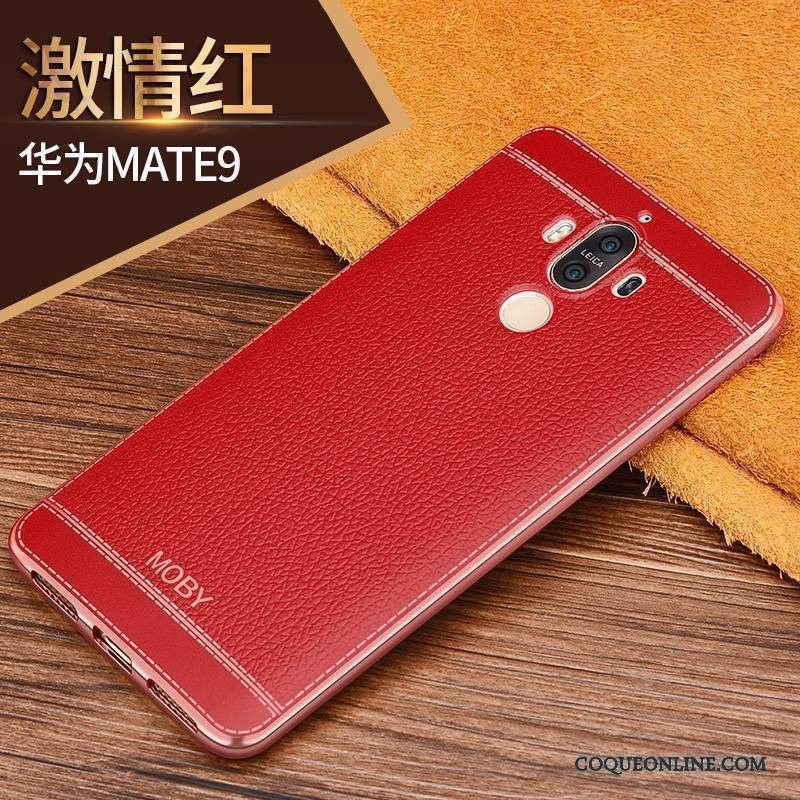 Huawei Mate 9 Incassable Coque De Téléphone Étui Très Mince Silicone Tout Compris Rose