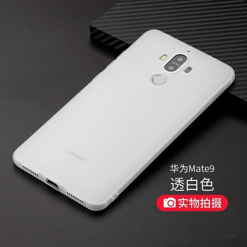 Huawei Mate 9 Incassable Protection Noir Délavé En Daim Étui Silicone Coque De Téléphone
