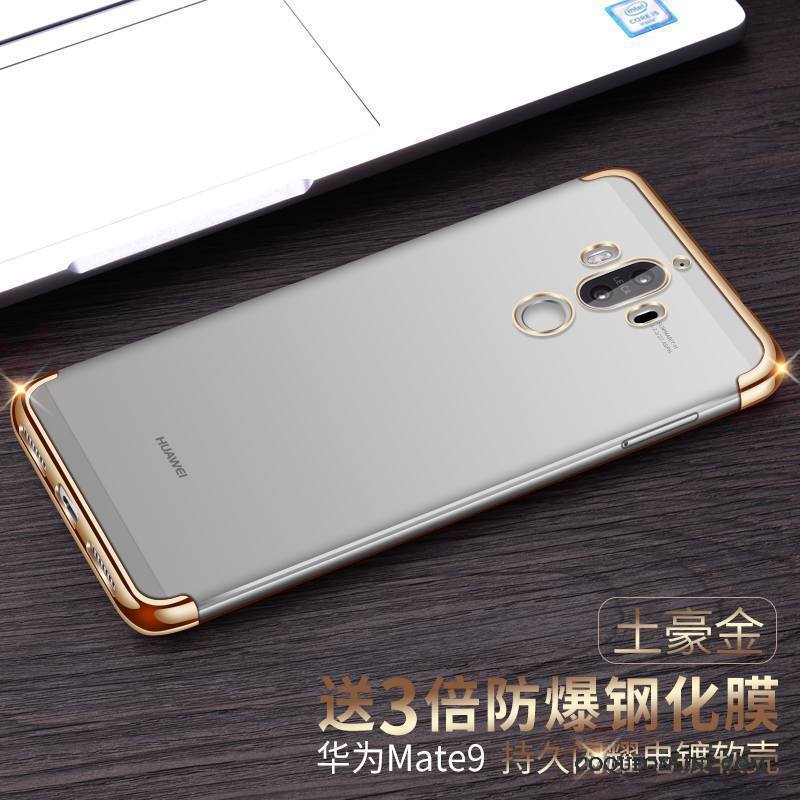 Huawei Mate 9 Incassable Protection Étui Bleu Fluide Doux Transparent Coque De Téléphone