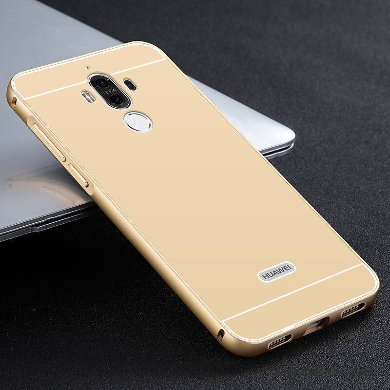 Huawei Mate 9 Métal Mesh Or Étui Border Coque De Téléphone