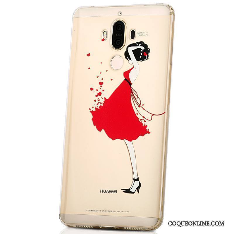 Huawei Mate 9 Personnalité Dessin Animé Coque De Téléphone Silicone Fluide Doux Téléphone Portable Jaune