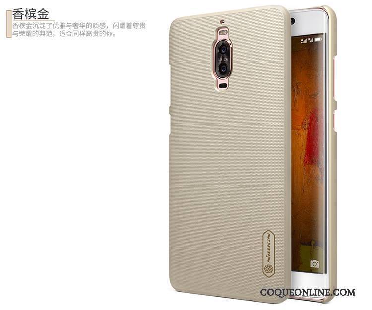 Huawei Mate 9 Pro Blanc Légère Coque De Téléphone Or Étui Protection Téléphone Portable
