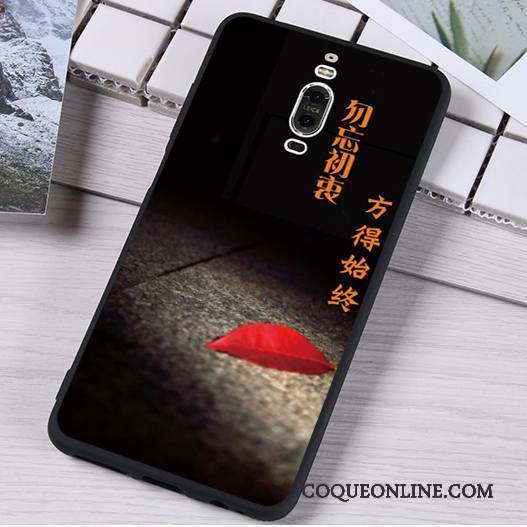 Huawei Mate 9 Pro Bordure Blanc Étui Coque Incassable Silicone Téléphone Portable