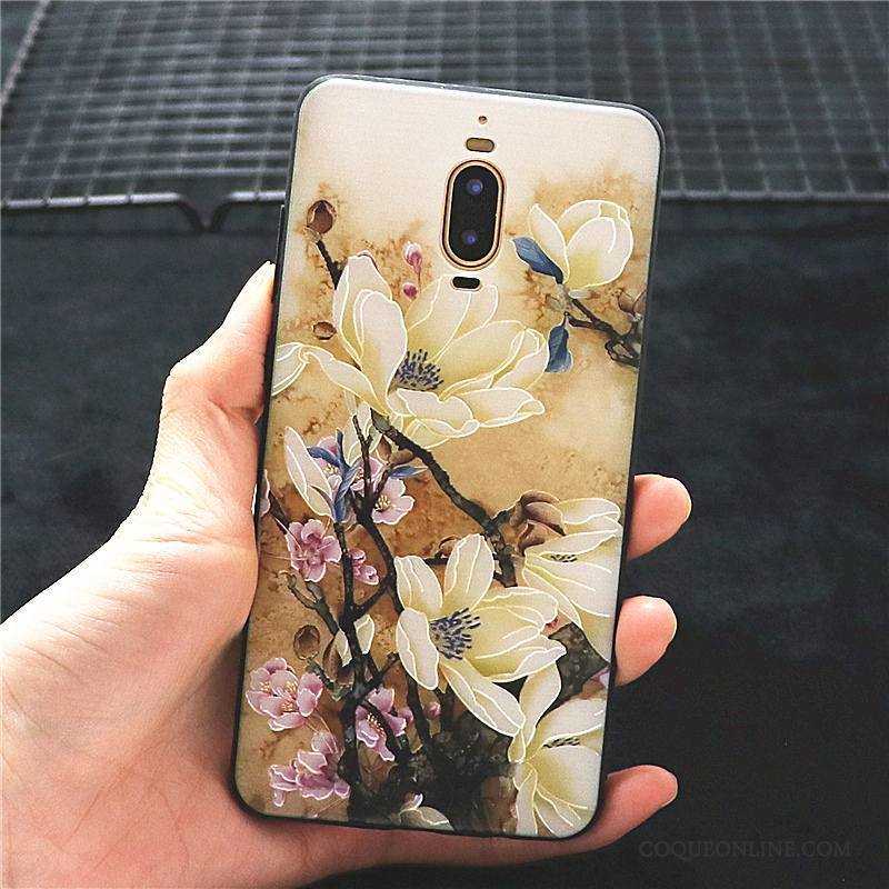 Huawei Mate 9 Pro Coque Créatif Tout Compris Silicone Incassable Étui Très Mince Rose