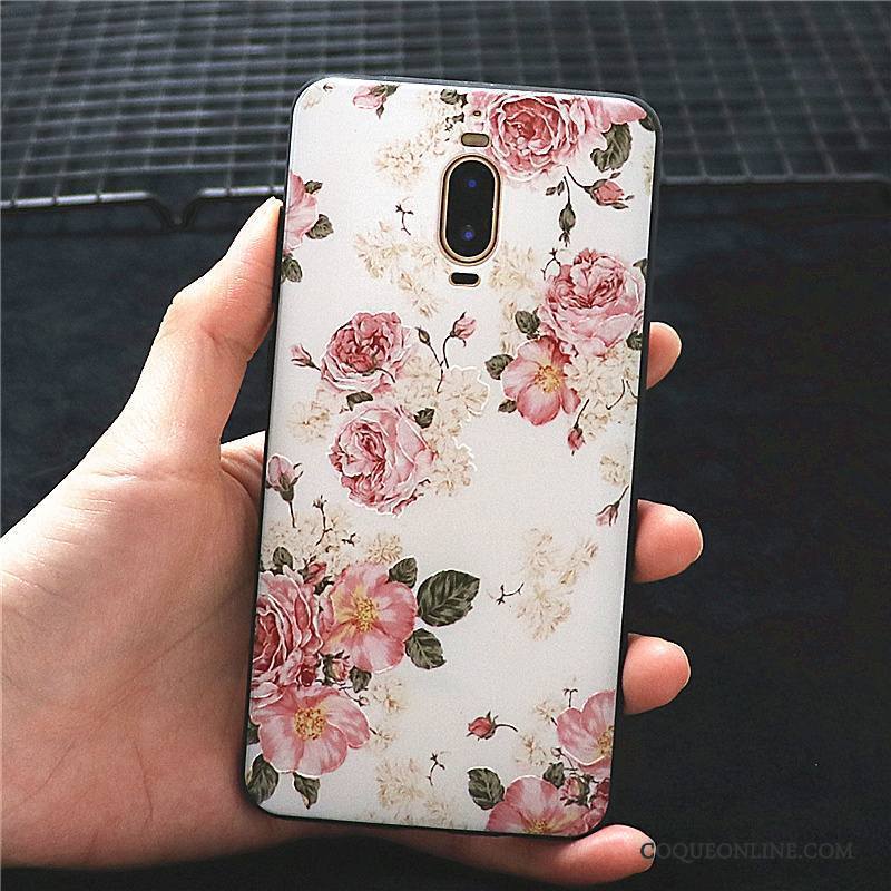 Huawei Mate 9 Pro Coque Créatif Tout Compris Silicone Incassable Étui Très Mince Rose