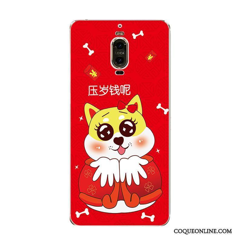 Huawei Mate 9 Pro Coque De Téléphone Nouveau Amoureux Étui Super Mignon Fluide Doux Chiens