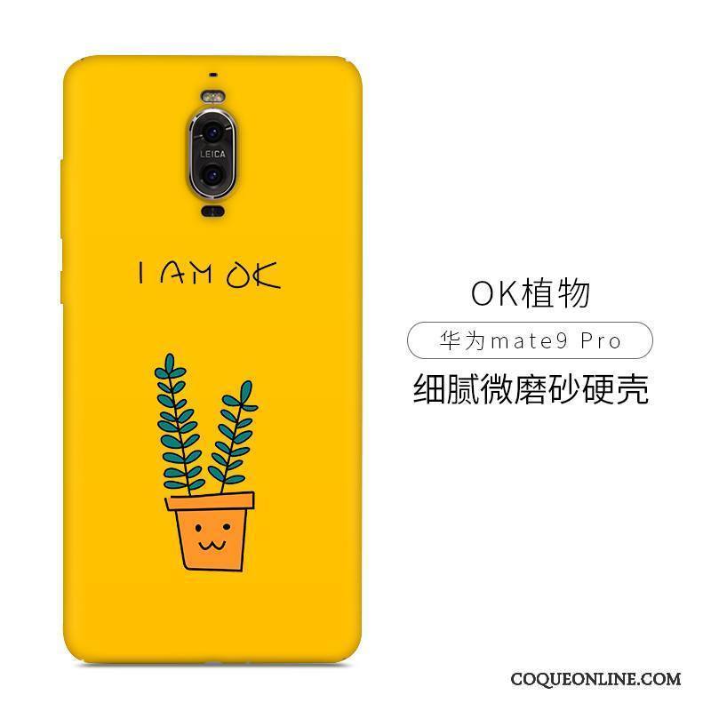 Huawei Mate 9 Pro Coque Difficile Créatif Nouveau Silicone Personnalité Tout Compris Jaune