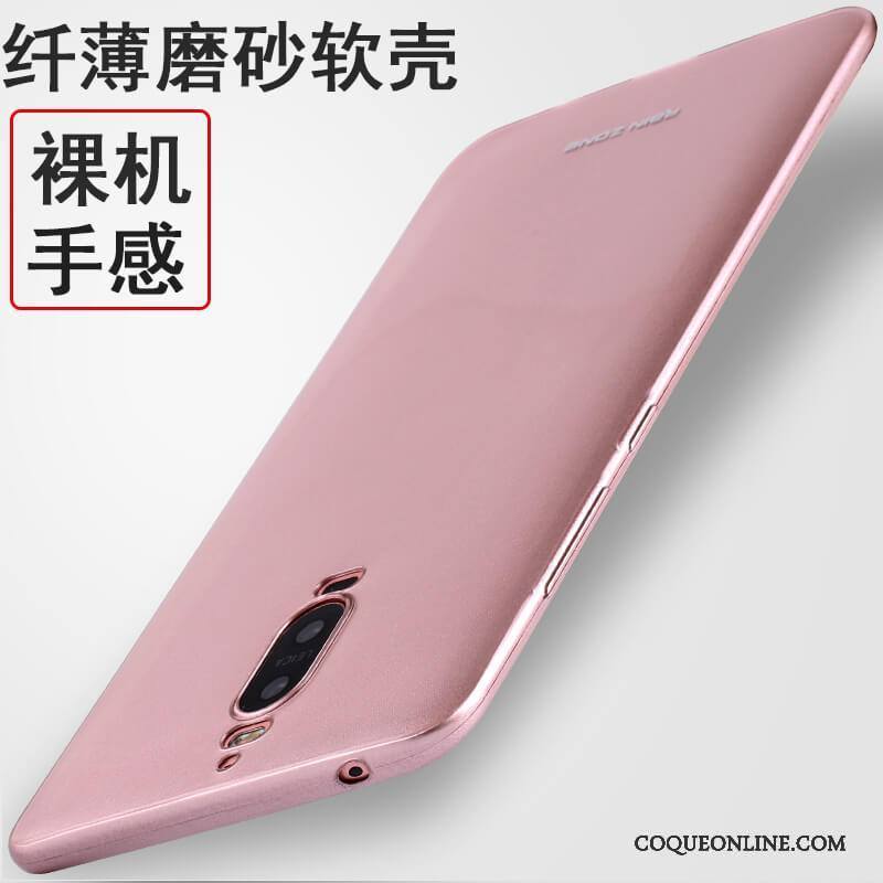 Huawei Mate 9 Pro Coque Silicone Protection Délavé En Daim Étui Tout Compris Très Mince Violet