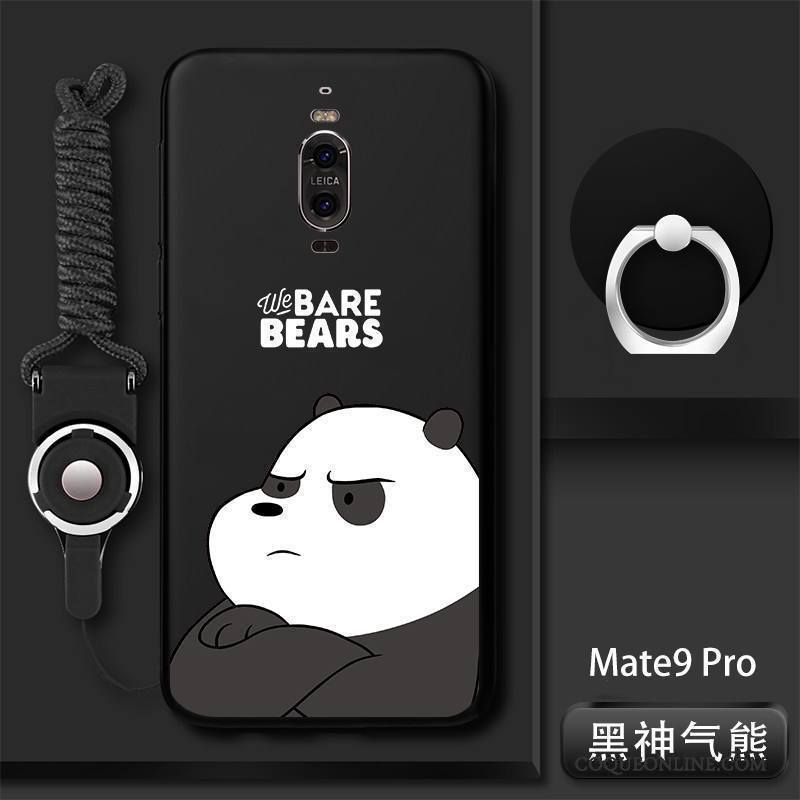 Huawei Mate 9 Pro Coque Tendance Étui Tout Compris Noir Incassable Créatif Silicone