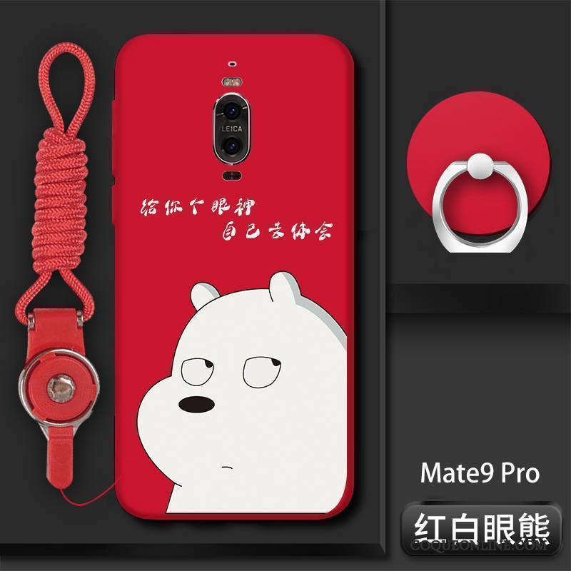 Huawei Mate 9 Pro Coque Tendance Étui Tout Compris Noir Incassable Créatif Silicone