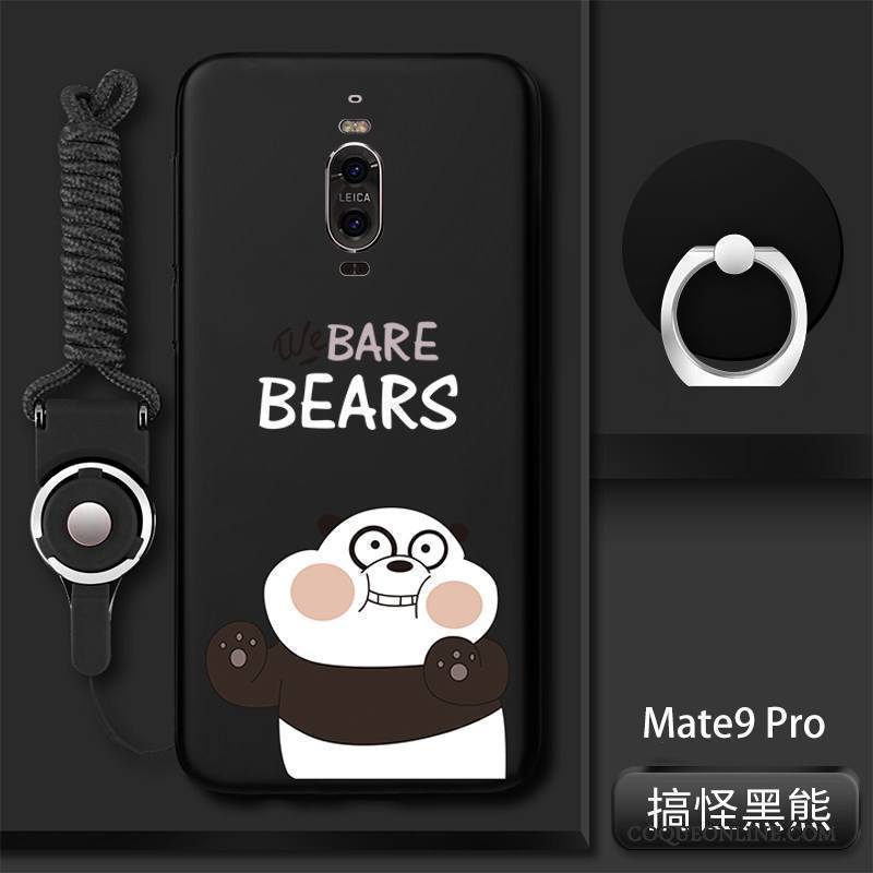 Huawei Mate 9 Pro Coque Tendance Étui Tout Compris Noir Incassable Créatif Silicone