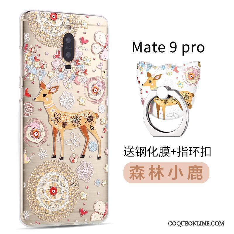 Huawei Mate 9 Pro Fluide Doux Personnalité Rose Créatif Nouveau Silicone Coque De Téléphone