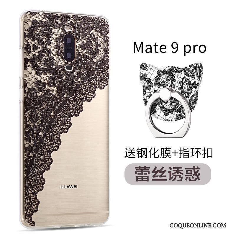 Huawei Mate 9 Pro Fluide Doux Personnalité Rose Créatif Nouveau Silicone Coque De Téléphone