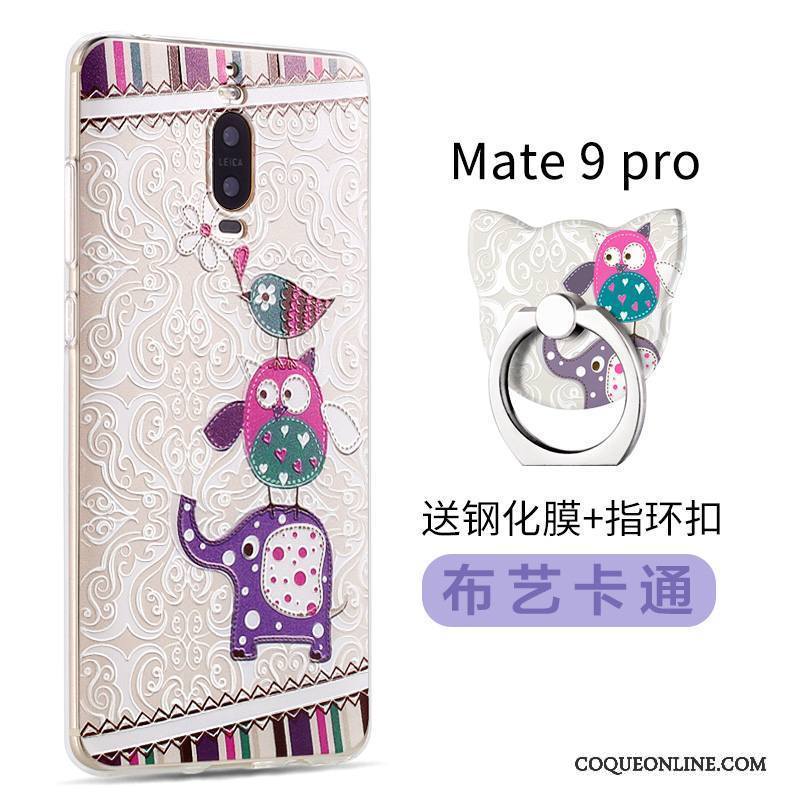 Huawei Mate 9 Pro Fluide Doux Personnalité Rose Créatif Nouveau Silicone Coque De Téléphone