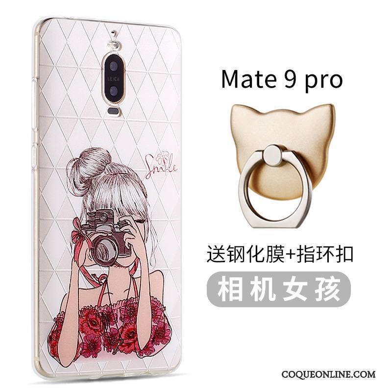 Huawei Mate 9 Pro Fluide Doux Personnalité Rose Créatif Nouveau Silicone Coque De Téléphone