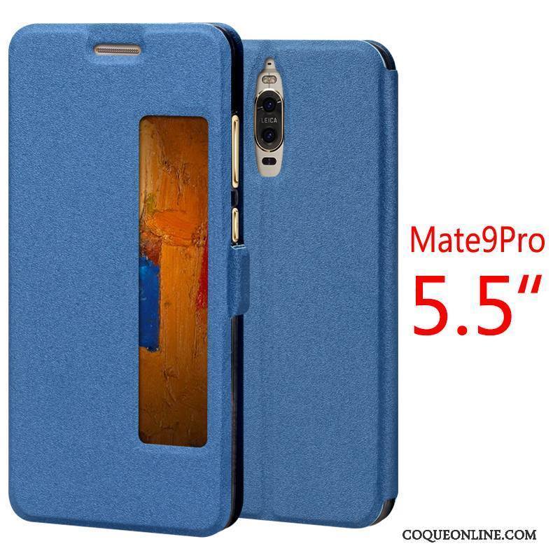 Huawei Mate 9 Pro Housse Étui Protection Rouge Téléphone Portable Coque De Téléphone Étui En Cuir