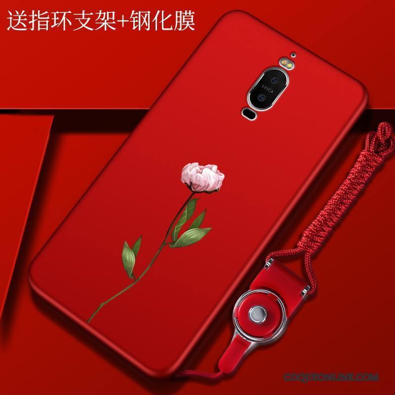 Huawei Mate 9 Pro Incassable Coque De Téléphone Étui Créatif Silicone Rouge Tout Compris