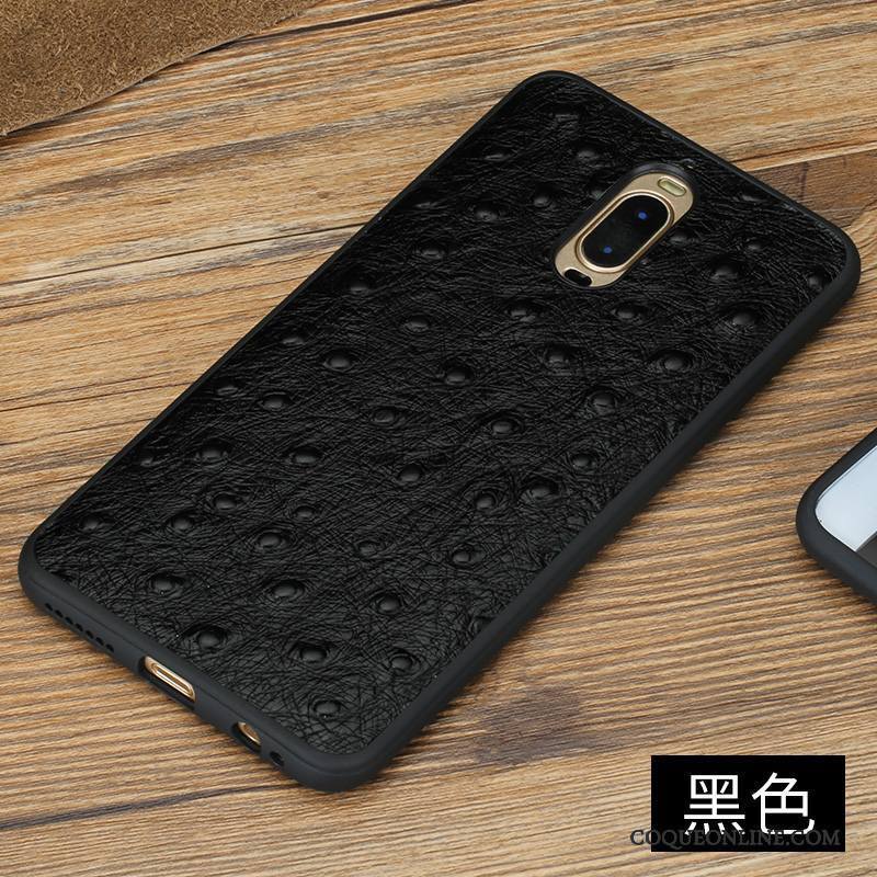 Huawei Mate 9 Pro Incassable Étui En Cuir Noir Coque De Téléphone Marque De Tendance Tout Compris