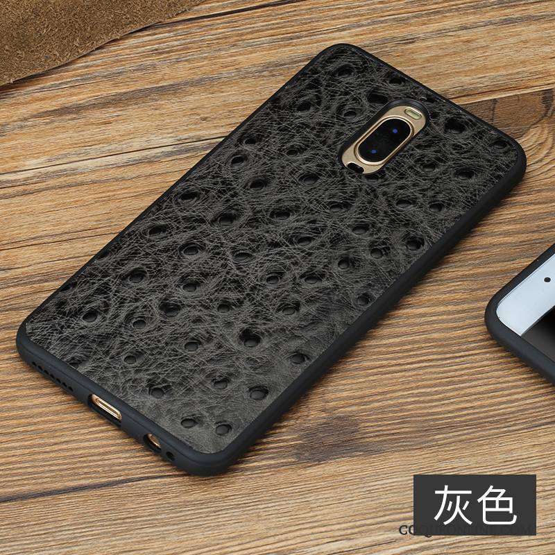 Huawei Mate 9 Pro Incassable Étui En Cuir Noir Coque De Téléphone Marque De Tendance Tout Compris