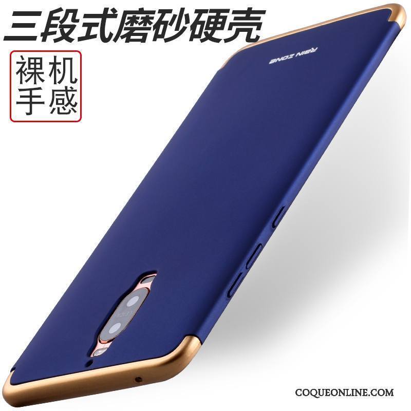 Huawei Mate 9 Pro Incassable Étui Très Mince Noir Protection Délavé En Daim Coque De Téléphone