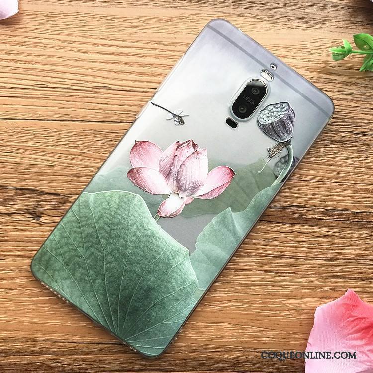 Huawei Mate 9 Pro Ornements Suspendus Fluide Doux Rose Coque De Téléphone Créatif Ultra Silicone