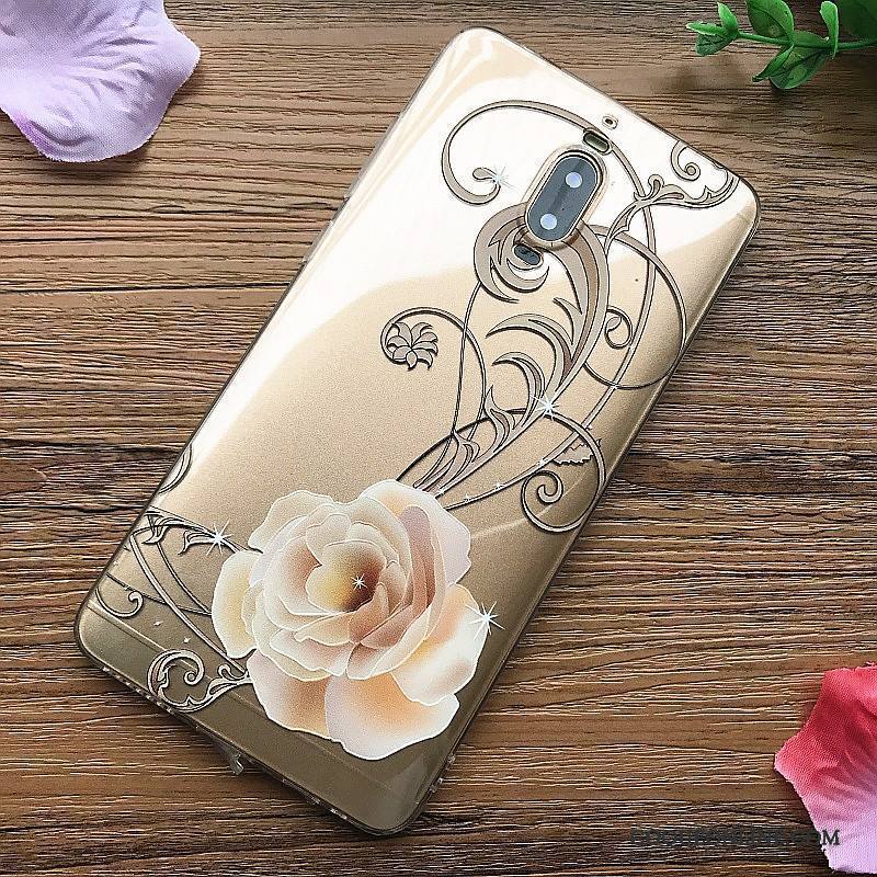 Huawei Mate 9 Pro Ornements Suspendus Fluide Doux Rose Coque De Téléphone Créatif Ultra Silicone