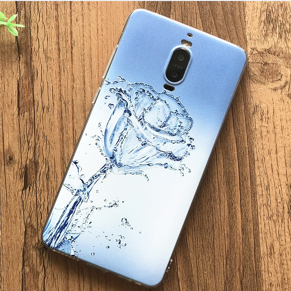 Huawei Mate 9 Pro Ornements Suspendus Fluide Doux Rose Coque De Téléphone Créatif Ultra Silicone