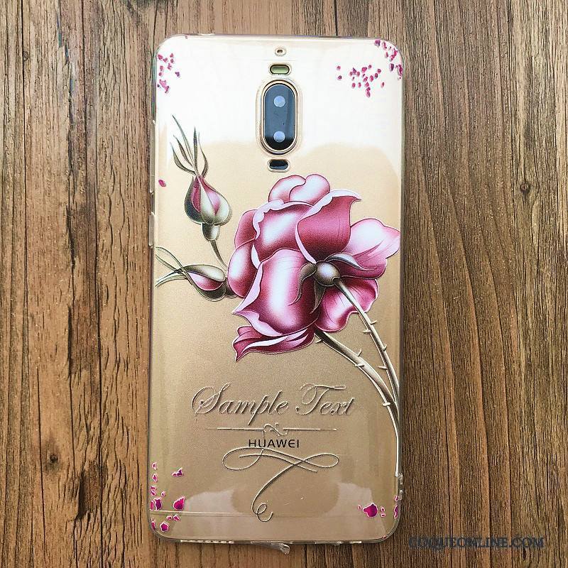 Huawei Mate 9 Pro Ornements Suspendus Fluide Doux Rose Coque De Téléphone Créatif Ultra Silicone