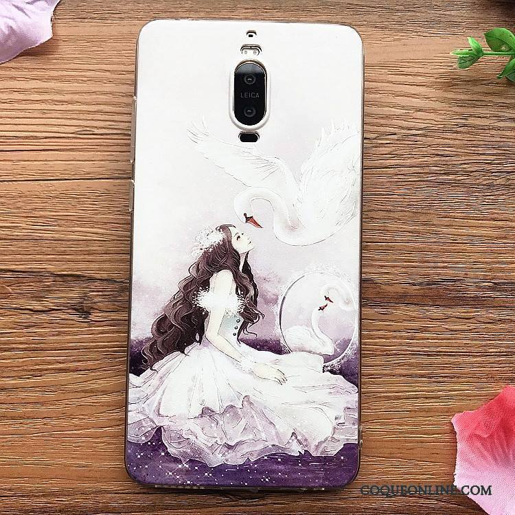 Huawei Mate 9 Pro Ornements Suspendus Fluide Doux Rose Coque De Téléphone Créatif Ultra Silicone