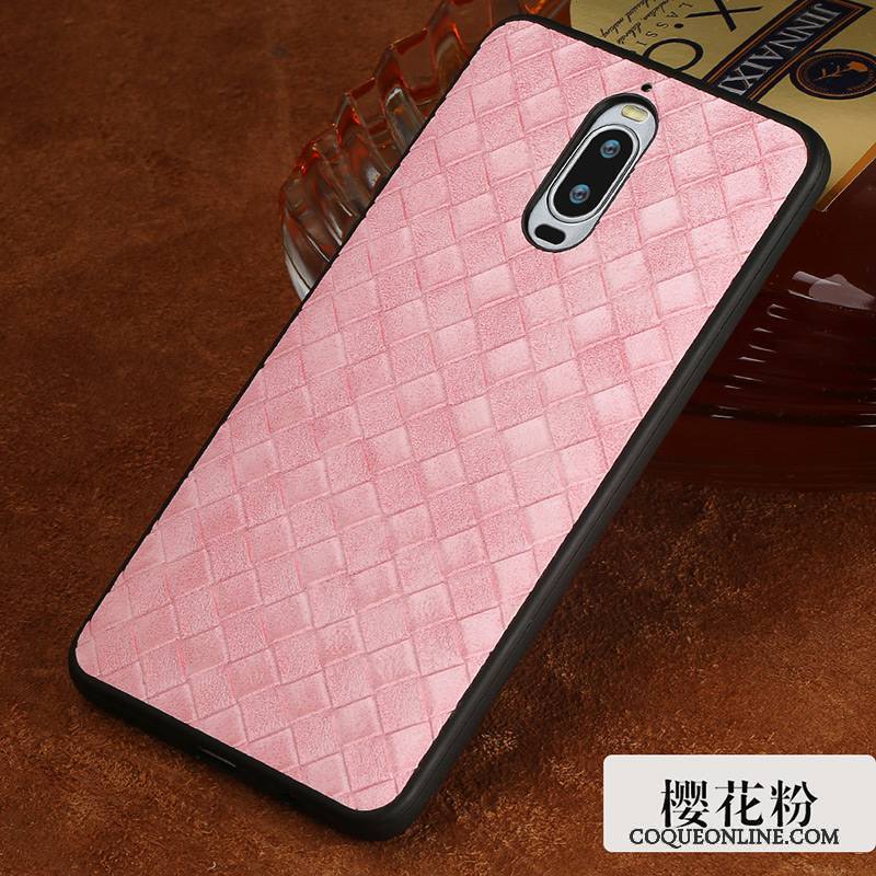 Huawei Mate 9 Pro Personnalité Tendance Coque De Téléphone Business Étui En Cuir Rouge Créatif