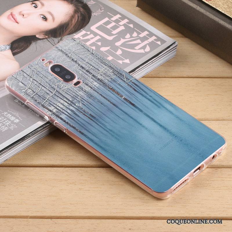 Huawei Mate 9 Pro Rose Étui Créatif Silicone Protection Incassable Coque De Téléphone