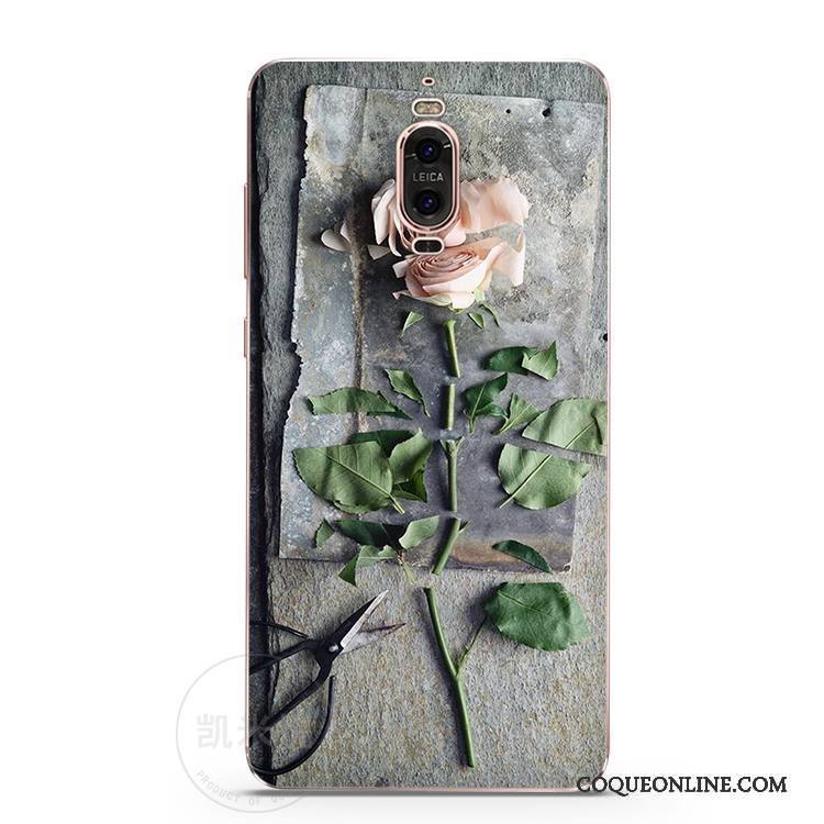 Huawei Mate 9 Pro Silicone Floral Coque De Téléphone Frais Étui Créatif Fluide Doux