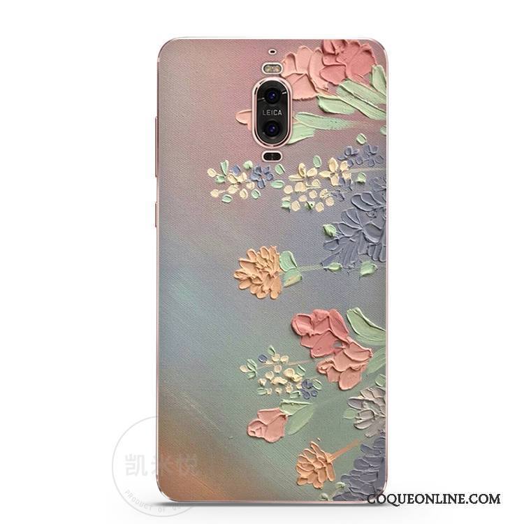 Huawei Mate 9 Pro Silicone Floral Coque De Téléphone Frais Étui Créatif Fluide Doux