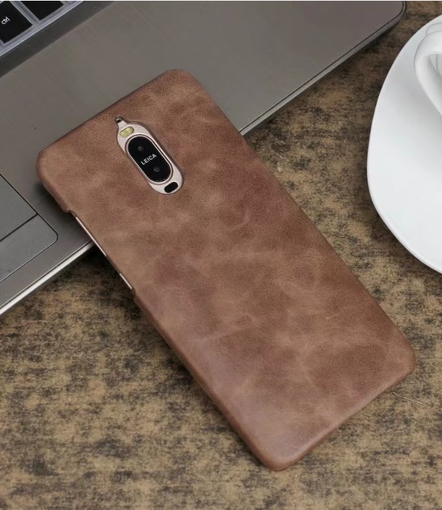 Huawei Mate 9 Pro Étui Protection Noir Coque De Téléphone Téléphone Portable Cuir Véritable