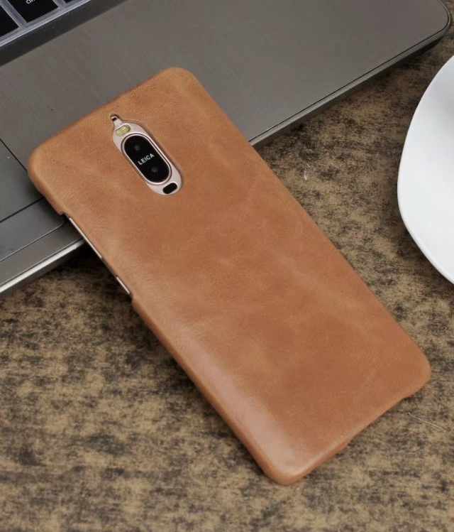 Huawei Mate 9 Pro Étui Protection Noir Coque De Téléphone Téléphone Portable Cuir Véritable