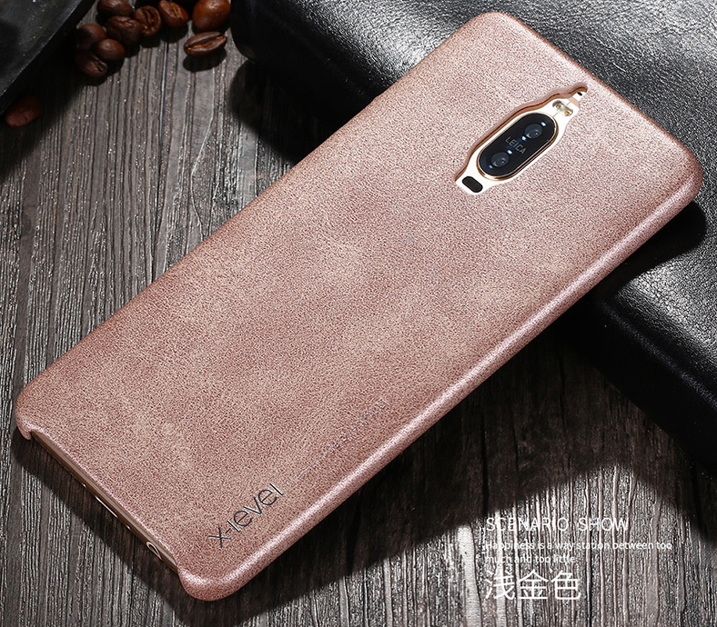 Huawei Mate 9 Pro Étui Protection Noir Coque De Téléphone Téléphone Portable Cuir Véritable