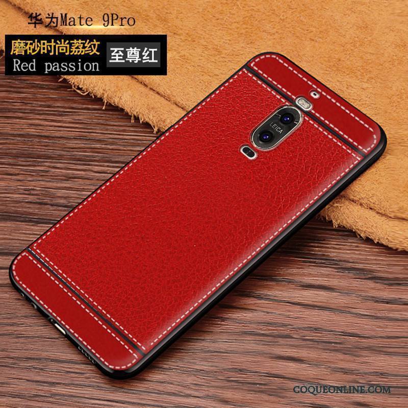 Huawei Mate 9 Pro Étui Silicone Rouge Coque De Téléphone