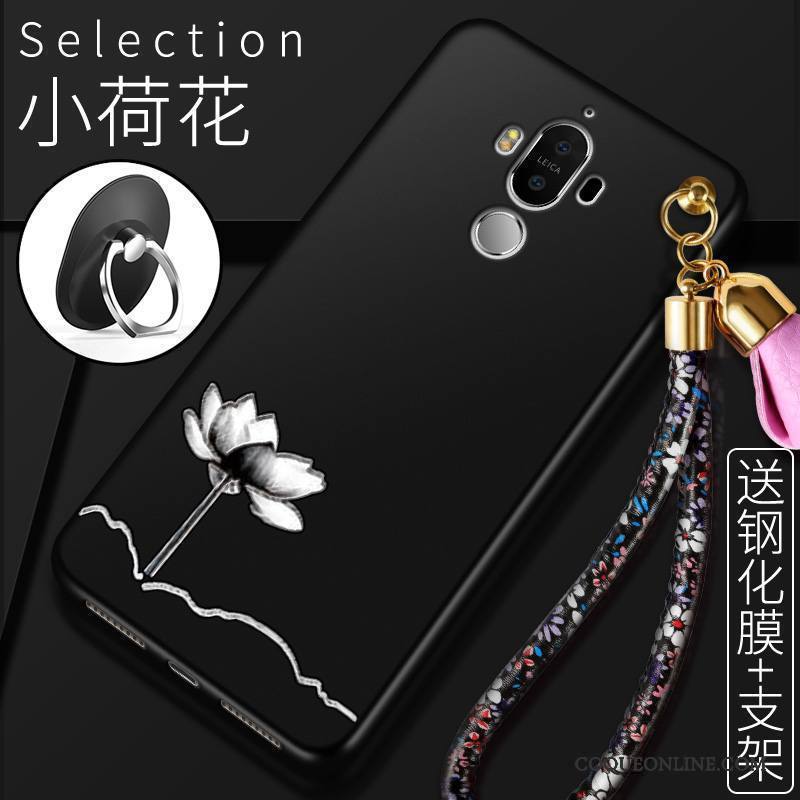 Huawei Mate 9 Protection Coque De Téléphone Silicone Incassable Noir Fluide Doux Tout Compris
