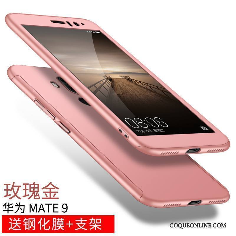 Huawei Mate 9 Protection Tout Compris Incassable Coque De Téléphone Noir Étui En Silicone