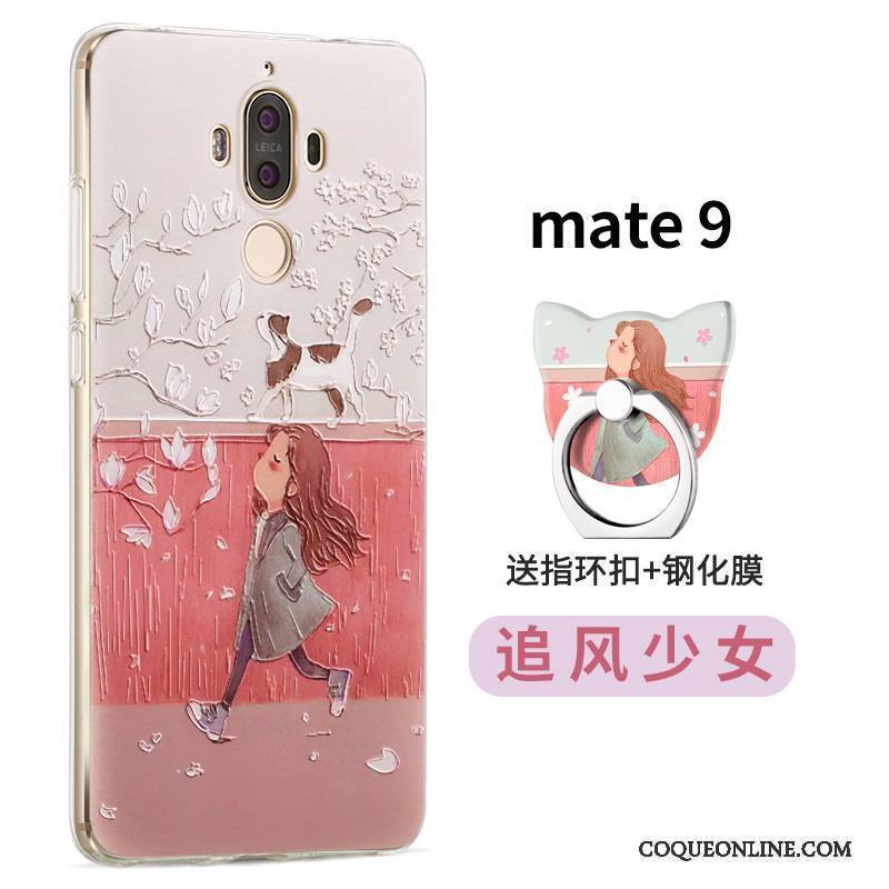 Huawei Mate 9 Transparent Fluide Doux Bleu Clair Coque De Téléphone Protection Étui Silicone