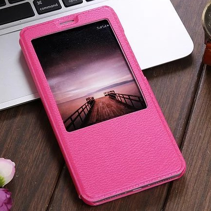 Huawei Mate 9 Téléphone Portable Housse Protection Rose Coque Support Étui En Cuir