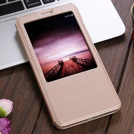 Huawei Mate 9 Téléphone Portable Housse Protection Rose Coque Support Étui En Cuir