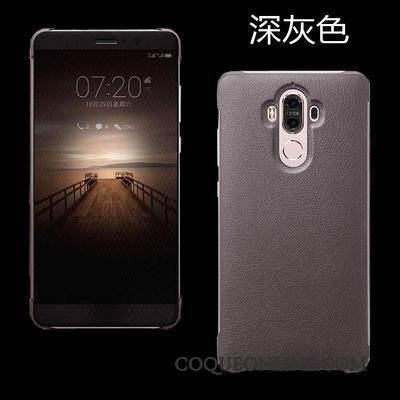 Huawei Mate 9 Étui En Cuir Incassable Business Très Mince Coque De Téléphone Dormance Protection