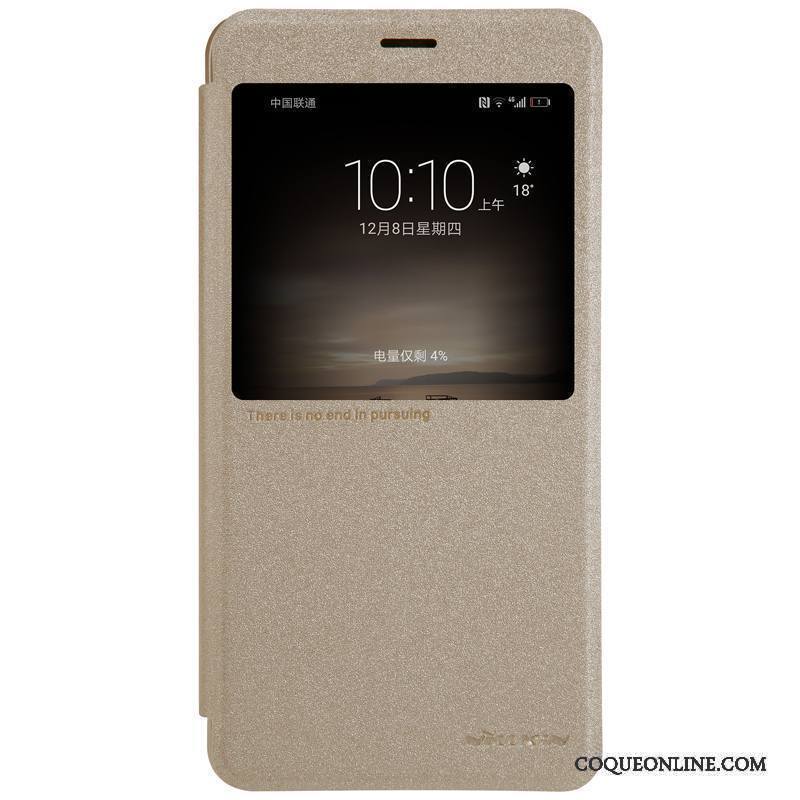 Huawei Mate 9 Étui En Cuir Or Étoile Housse Coque De Téléphone Bleu Multicolore