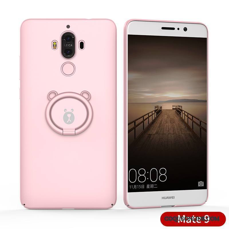 Huawei Mate 9 Étui Fluide Doux Tout Compris Coque De Téléphone Noir Incassable Silicone