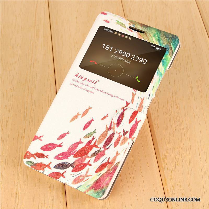 Huawei Mate S Coque De Téléphone Housse Peinture Rose Téléphone Portable Protection Étui En Cuir