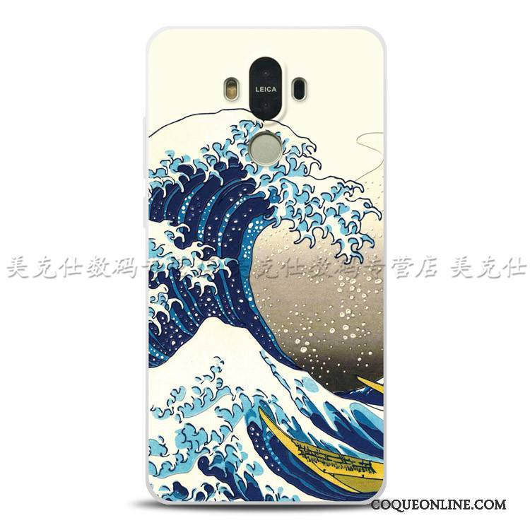 Huawei Mate S Coque De Téléphone Silicone Étui Fluide Doux Gaufrage Jaune Protection